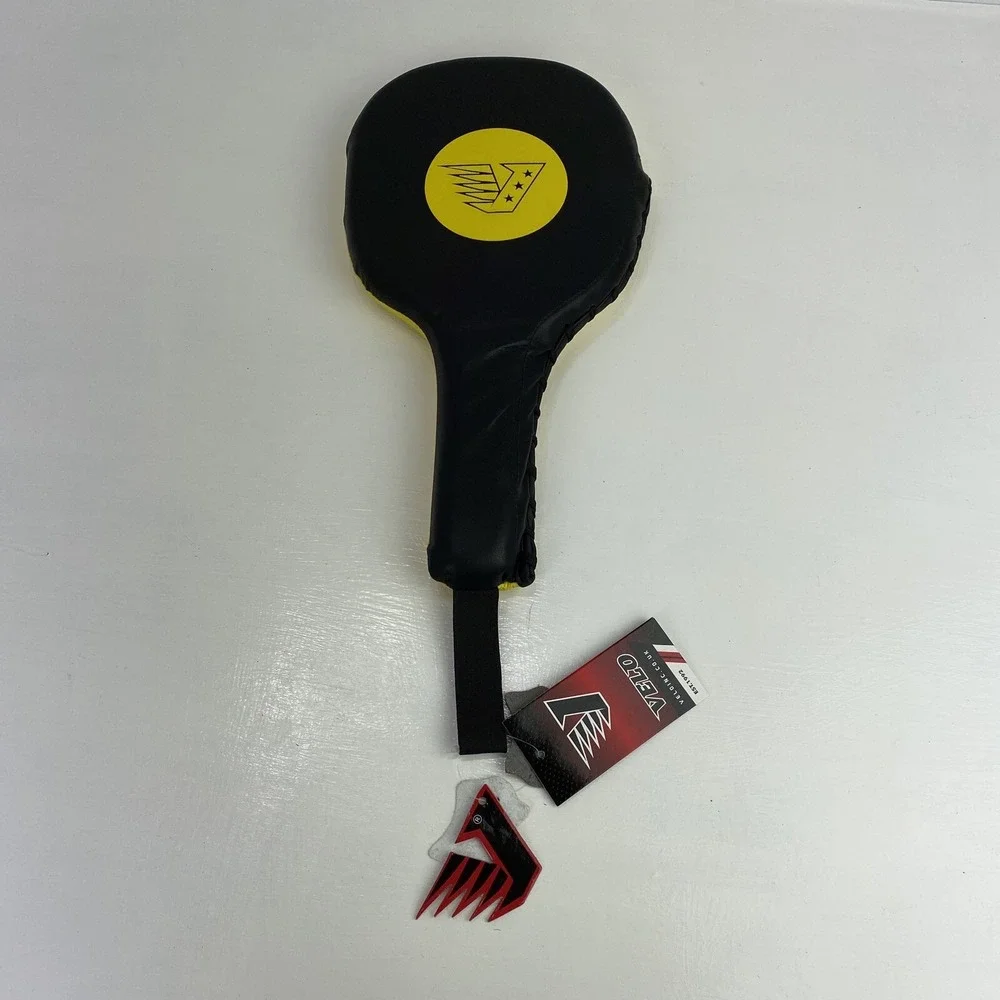 VELO Floppy Mitt Microfiber MMA Focus Muay Punch Mitt. Yellow, Black